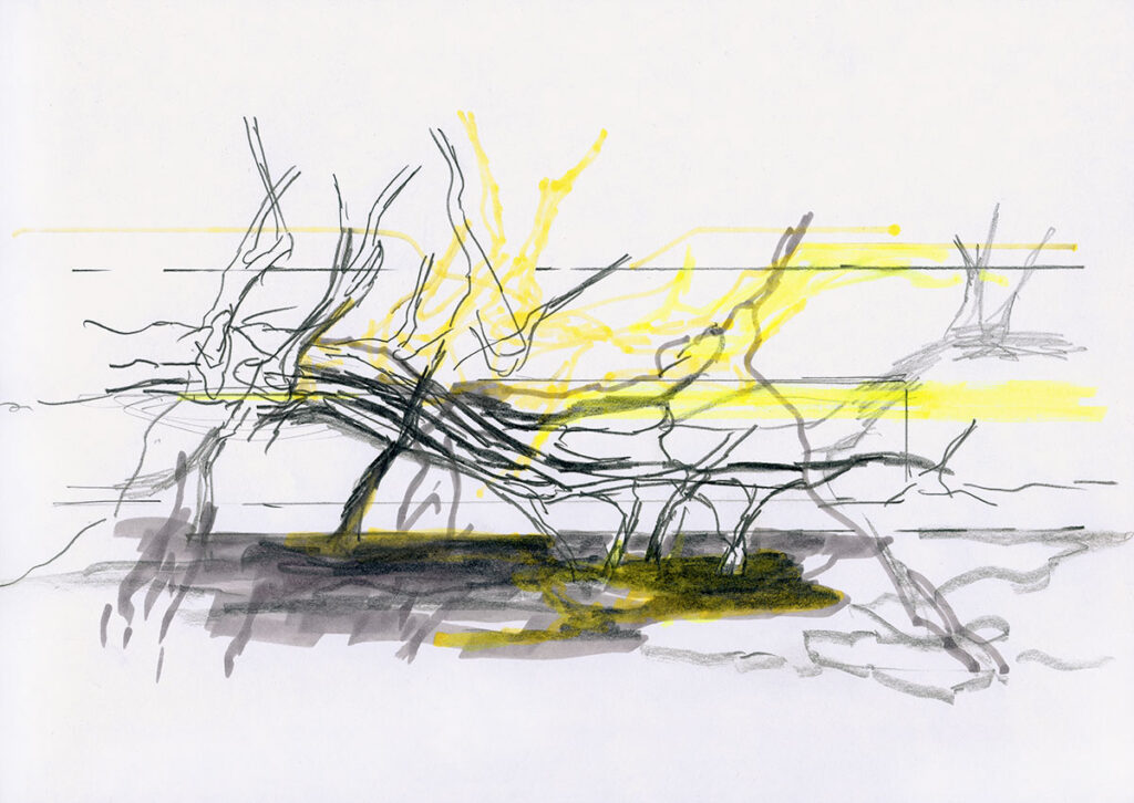 Michael Picke - st 10 | pencil and marker on paper | 21 x 29,7 cm | 2012