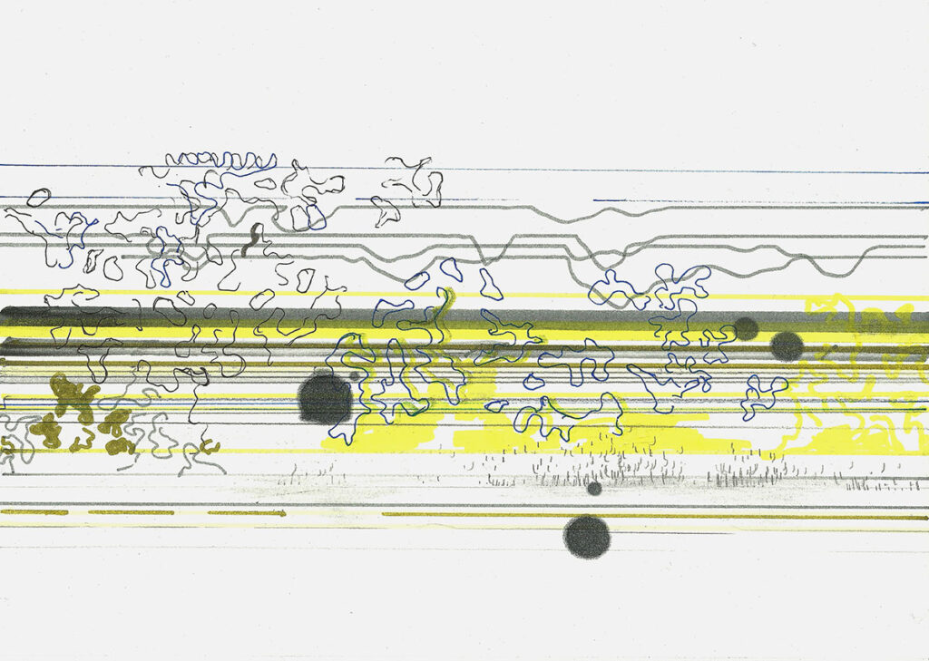Michael Picke - STR 04 | pencil and marker on paper | 21 x 29,7 cm | 2015